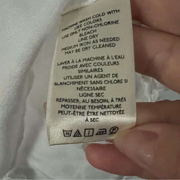 Anthropologie Pilcro Ruffled Placket Shirt in White - Picture 9 of 12